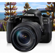 佳能/CANON EOS-77D 照相机单反套机 18-135mm镜头（主机+16G+相机包）
