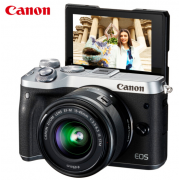 佳能/Canon EOS M6 EF-M 15-45mm镜头 微单相机16G+相机包(中端)照相机